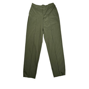 Athleta Brooklyn Heights High Rise Pants Womens Size 8 Tall Olive Green 882642